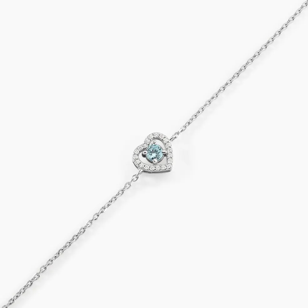 Bracelet Suzon Argent Blanc Oxyde De Zirconium