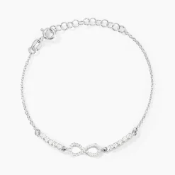 Bracelet Syliana Argent Blanc Oxyde De Zirconium
