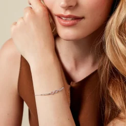 Bracelet Syliana Argent Blanc Oxyde De Zirconium