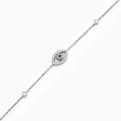 Bracelet Symbolique Argent Blanc Oxyde De Zirconium