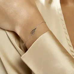 Bracelet Taiana Argent Blanc