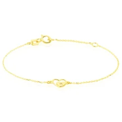 Bracelet Terentille Coeur Or Jaune Oxyde De Zirconium