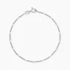Bracelet Tessie Argent Blanc