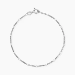 Bracelet Tessie Argent Blanc
