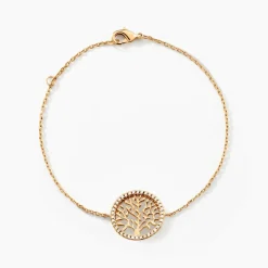 Bracelet Theolina Plaqué Or Jaune Oxyde De Zirconium