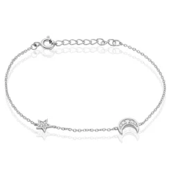 Bracelet Theoline Argent Blanc Oxyde De Zirconium
