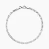 Bracelet Tissia Argent Blanc