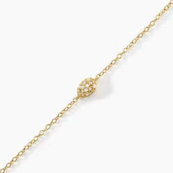 Bracelet Tiwa Argent Jaune Oxyde De Zirconium