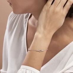 Bracelet Triple Argent Blanc Oxyde De Zirconium