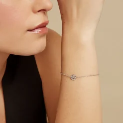 Bracelet Trivia Argent Blanc Oxyde De Zirconium