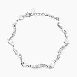 Bracelet Tulin Argent Blanc Oxyde De Zirconium