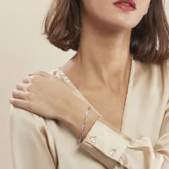 Bracelet Tulin Argent Blanc Oxyde De Zirconium