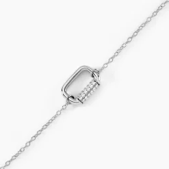 Bracelet Urban Call Argent Blanc Oxyde De Zirconium