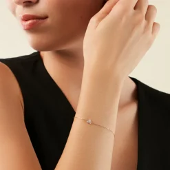 Bracelet Usoa Or Jaune Diamant Synthétique