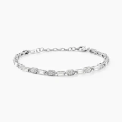 Bracelet Versailles Argent Blanc Oxyde De Zirconium