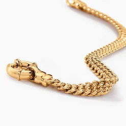 Bracelet Violette Plaqué Or Jaune