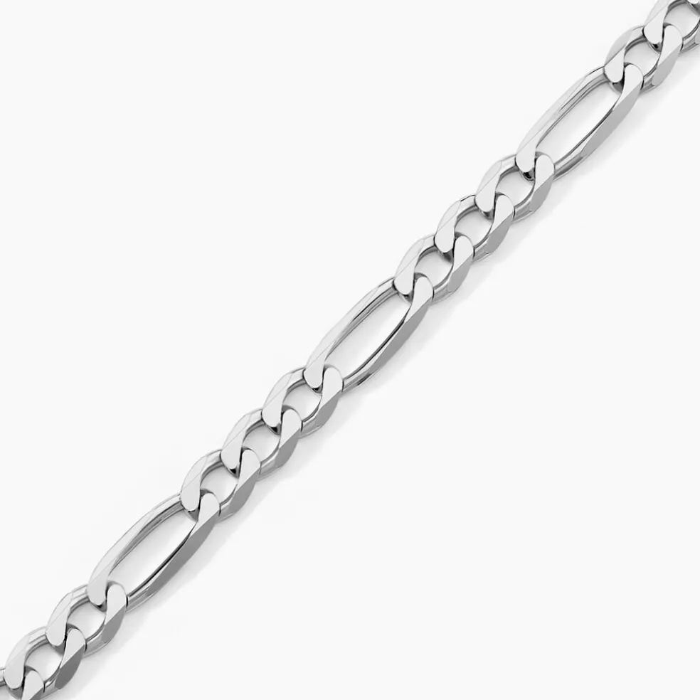 Bracelet Vivian Maille Alternee 1/3 Argent Blanc
