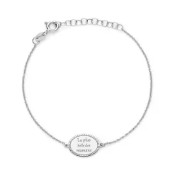 Bracelet Yahya Argent Blanc