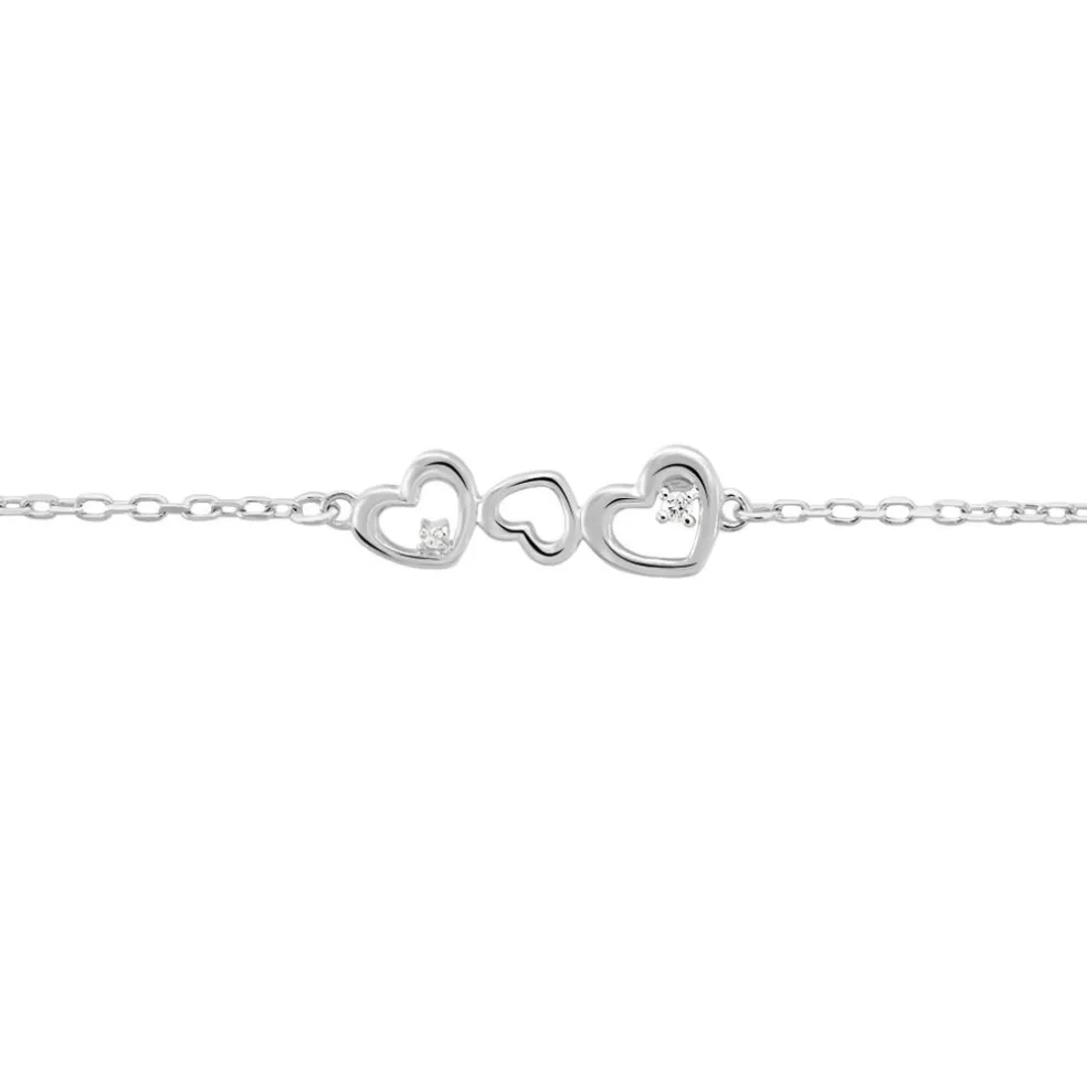 Bracelet Yolaine Argent Blanc Oxyde De Zirconium