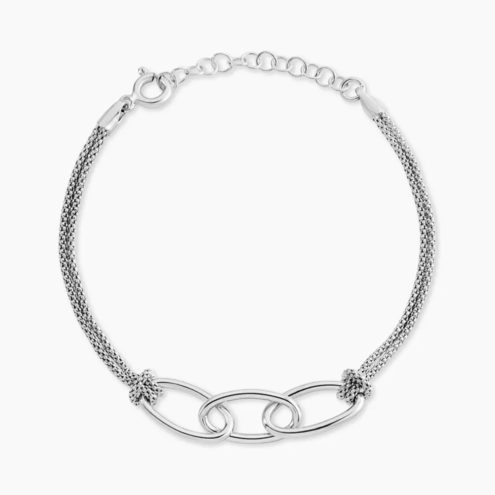 Bracelet Yutan Argent Blanc