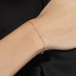 Bracelet Ziha Plaqué Or Jaune Oxyde De Zirconium