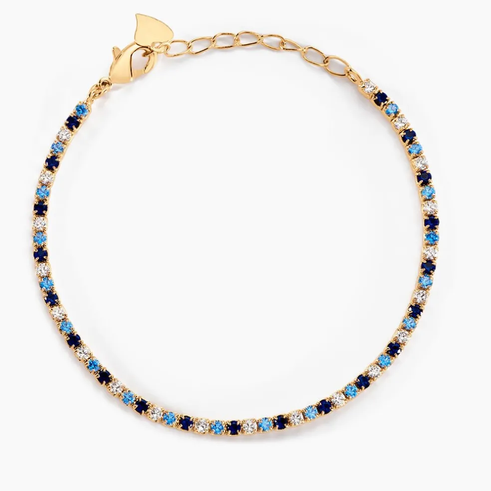 Bracelet Zoelia Plaqué Or Jaune Pierres De Synthèse