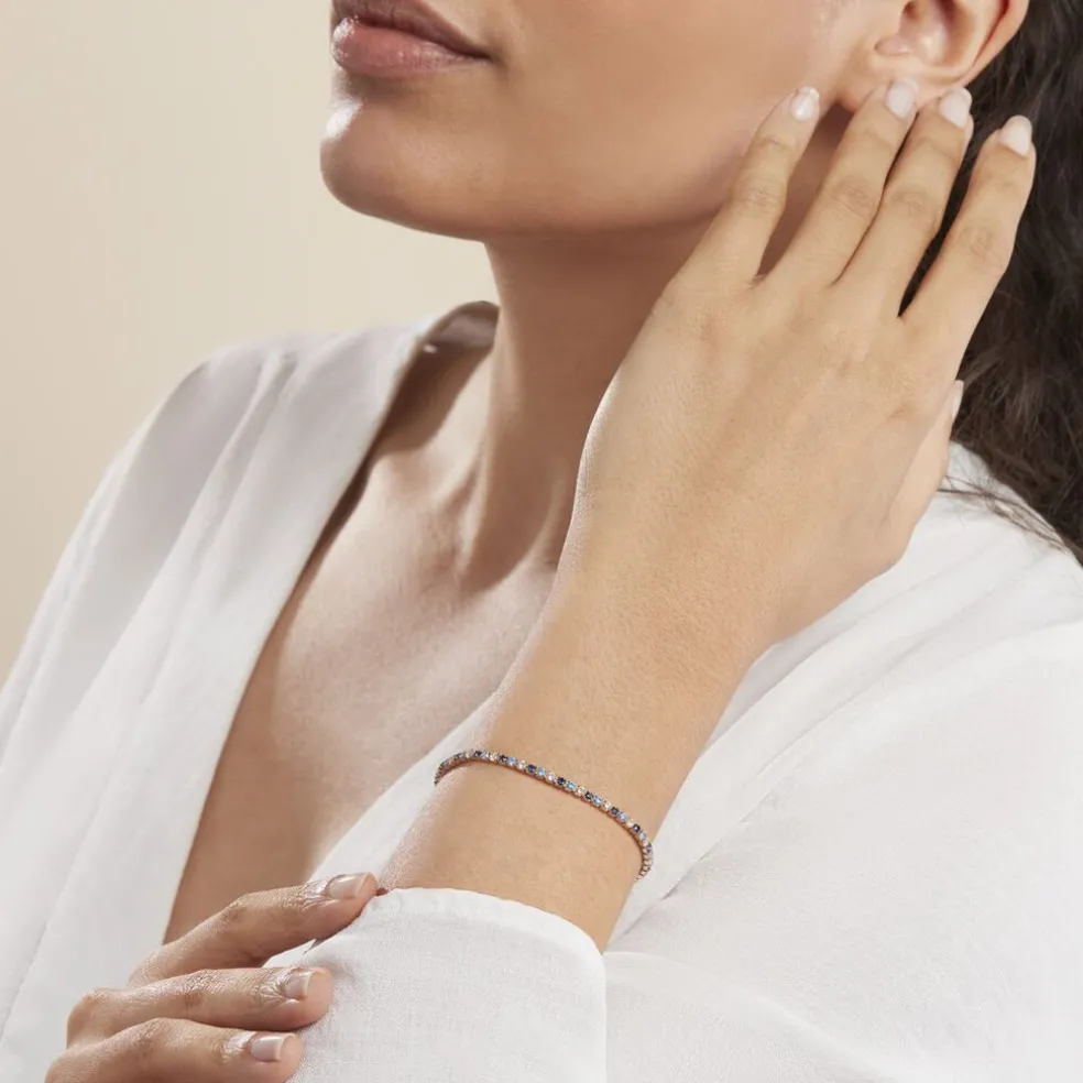 Bracelet Zoelia Plaqué Or Jaune Pierres De Synthèse