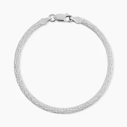 Bracelet Zoubeida Argent Blanc