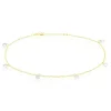 Chaine De Cheville Or Jaune Leucitica Oxydes De Zirconium