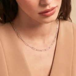 Chaine Hekla Argent Blanc