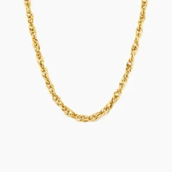 Chaine Lady Code Acier Jaune