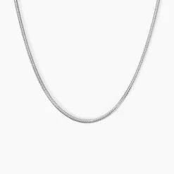 Chaine Nino Argent Blanc