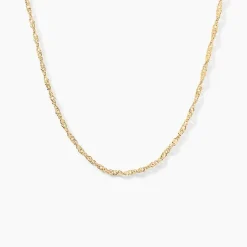 Chaîne Abbygail Maille Singapour Or Jaune