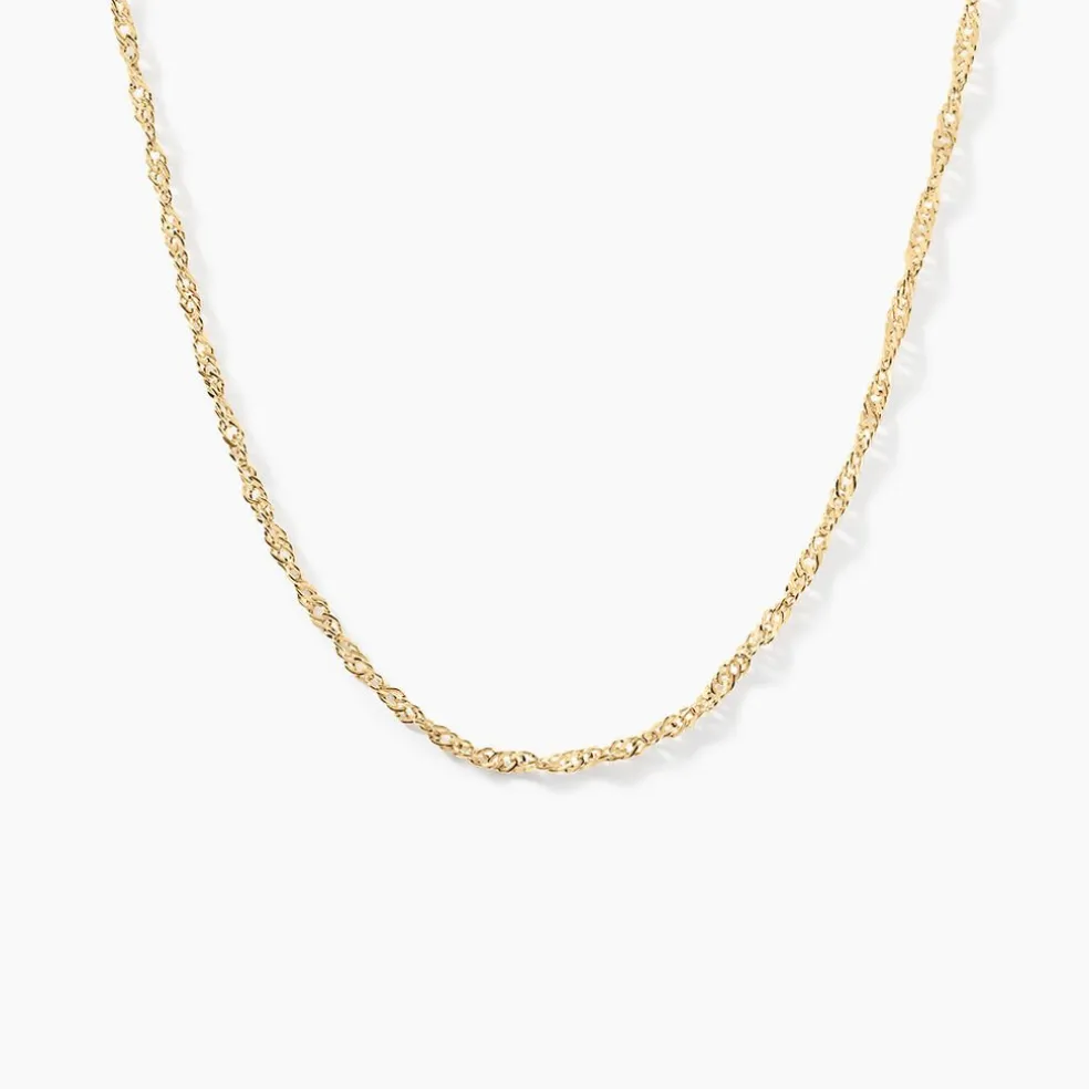 Chaîne Abbygail Maille Singapour Or Jaune