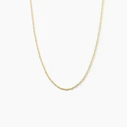 Chaîne Alicianeae Maille Singapour Or Jaune