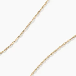 Chaîne Alicianeae Maille Singapour Or Jaune