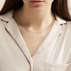 Chaîne Alyze Argent Blanc