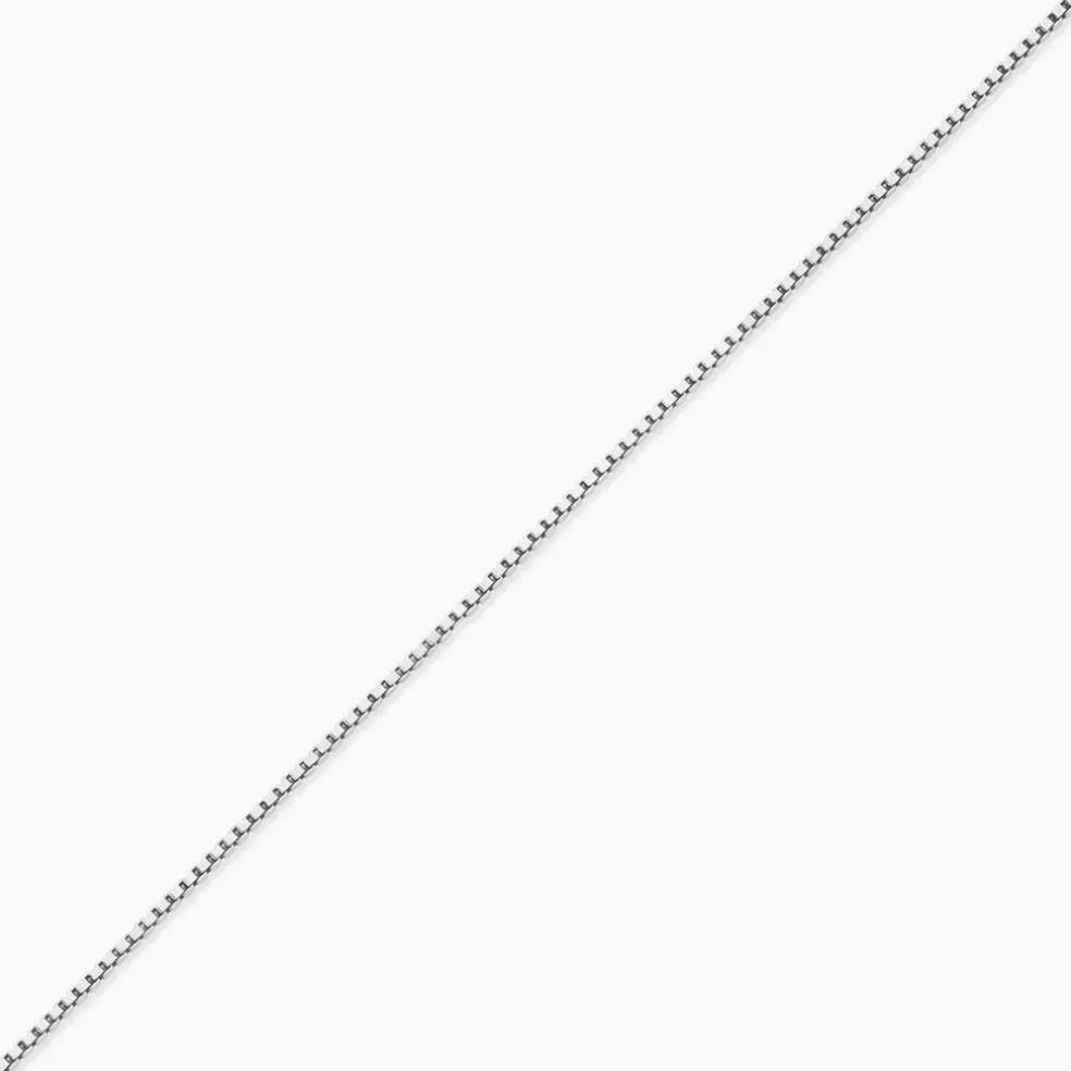 Chaîne Alyze Argent Blanc