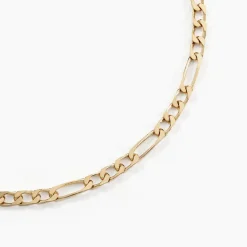 Chaîne Bixente Maille Alternee 1/3 Plaqué Or Jaune