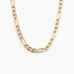 Chaîne Bixente Maille Alternee 1/3 Plaqué Or Jaune
