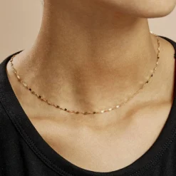 Chaîne Camelie Maille Lumina Or Jaune