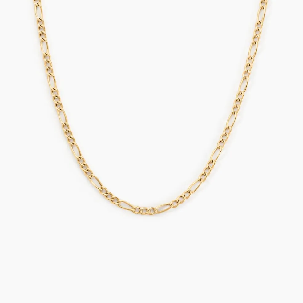 Chaîne Cameo Maille Alternee 1/3 Or Jaune