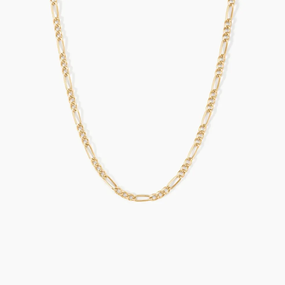 Chaîne Cameo Maille Alternee 1/3 Or Jaune