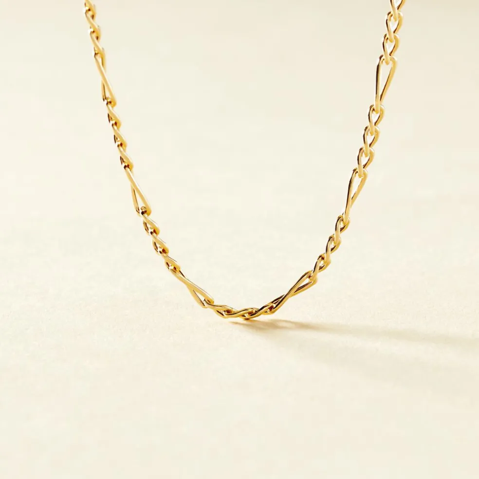 Chaîne Cameo Maille Alternee 1/3 Or Jaune