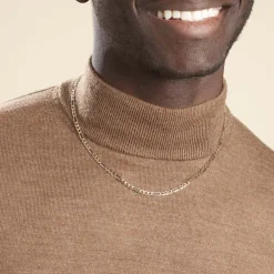 Chaîne Cameo Maille Alternee 1/3 Or Bicolore