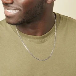 Chaîne Casper Maille Gourmette Argent Blanc