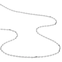 Chaîne Claudine Maille Forçat Argent Blanc