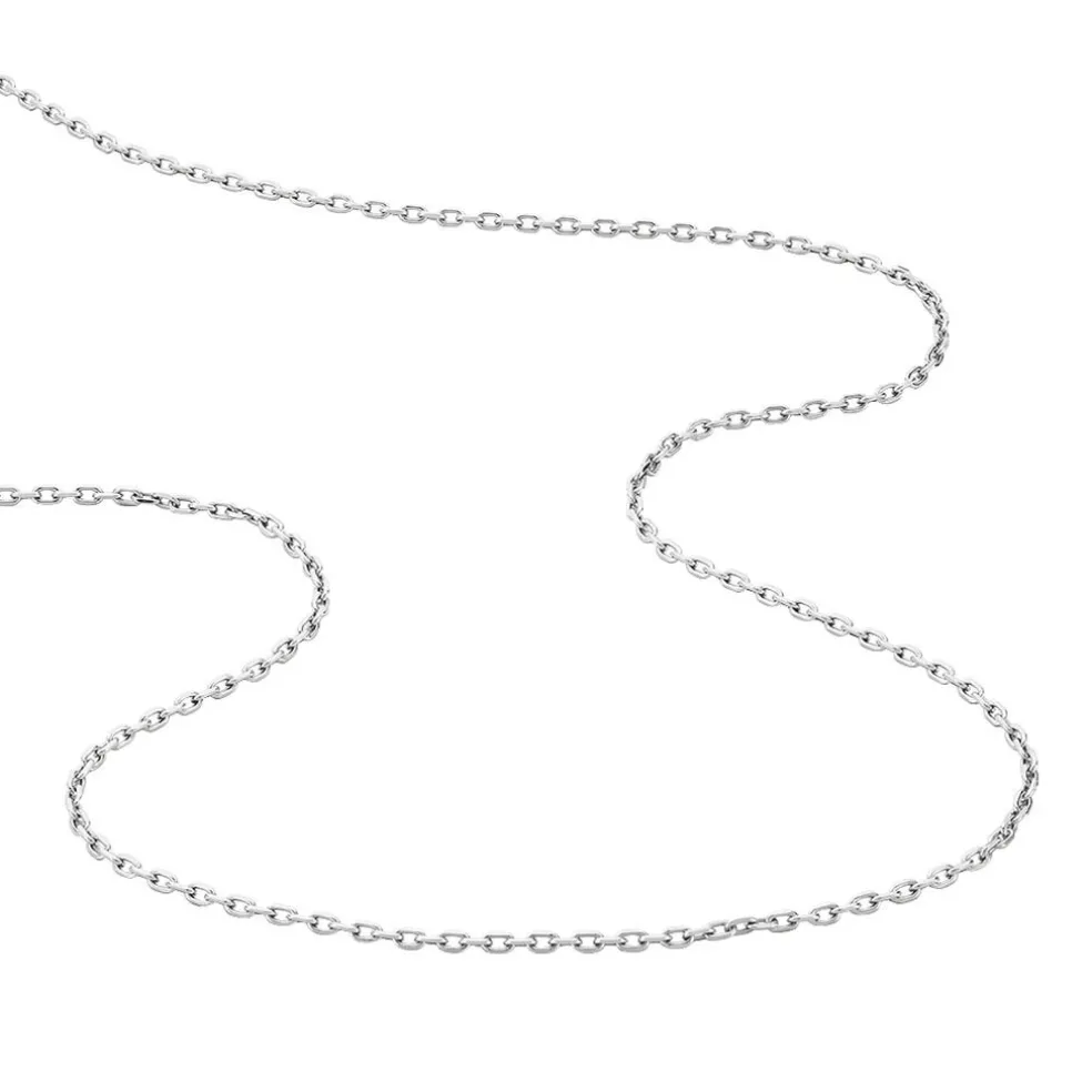 Chaîne Claudine Maille Forçat Argent Blanc