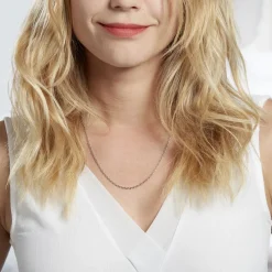 Chaîne Claudine Maille Forçat Argent Blanc