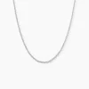 Chaîne Claudine Maille Forçat Argent Blanc